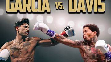 Cartel promocional de la velada de boxeo entre Ryan Garcia y Gervonta Davis que se celebrará en Las Vegas en 2023.