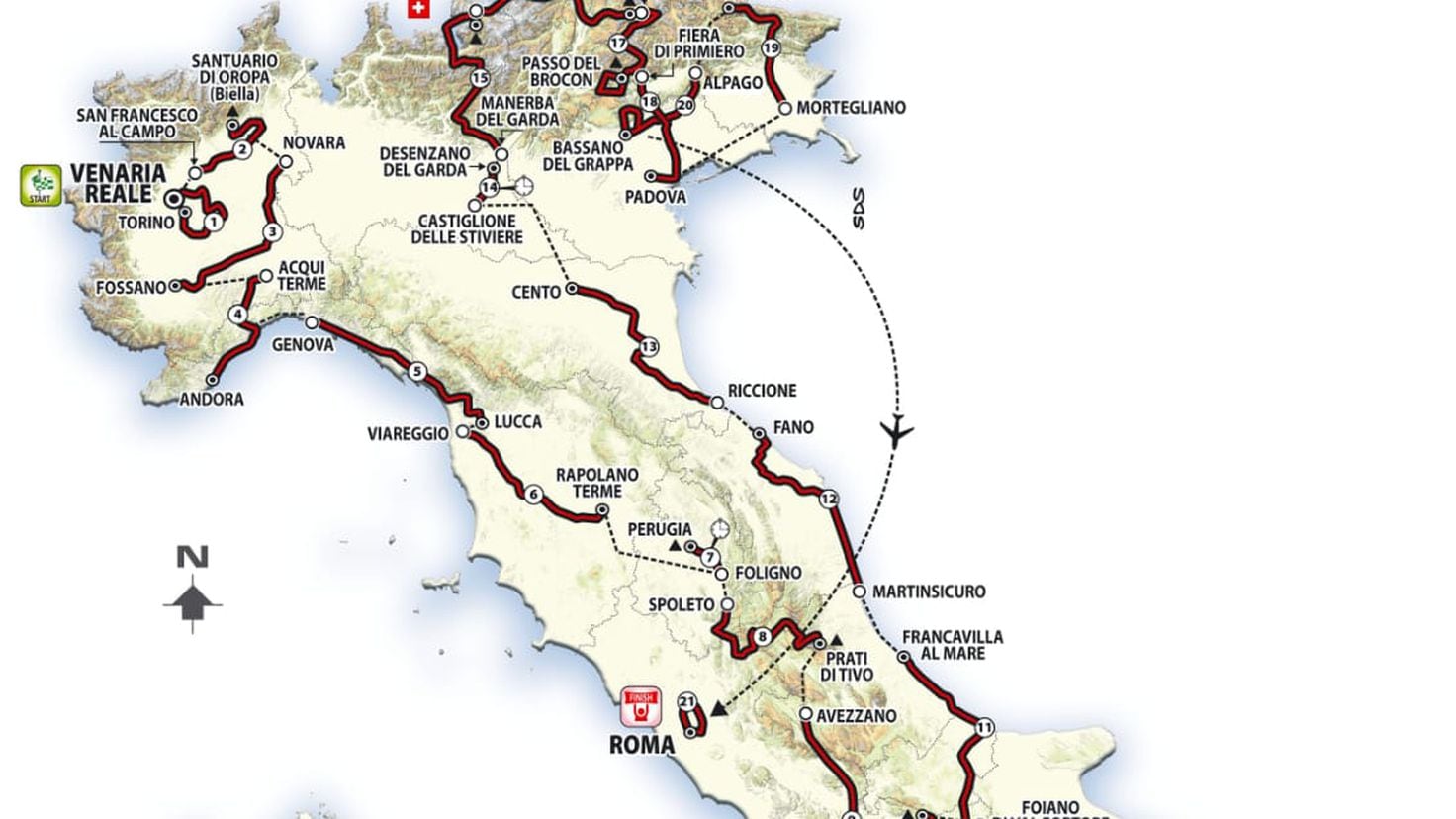 Giro de Italia 2024 etapas, perfiles y recorrido