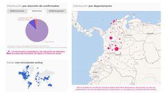 Mapa de casos y muertes por coronavirus por departamentos en Colombia: hoy, 28 de mayo