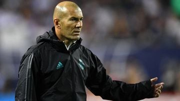Zidane en el partido del Madrid ante el MLS All Star.