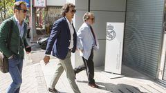 Alvaro Morata's agent, Juanma Lopez, arrving at the offices of the Santiago Bernabéu