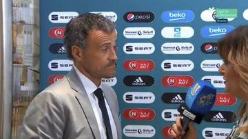 Luis Enrique during his interview with Movistar+ on Wednesday.