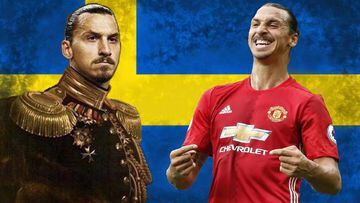 Ibrahimovic se autorretrata como próximo Rey de Suecia