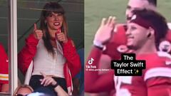 El momento exacto en el que Mahomes, jugadores y staff de Chiefs notaron a Taylor Swift en el palco