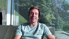 Fernando Alonso en la presentaci&oacute;n de Amazon Prime Video.