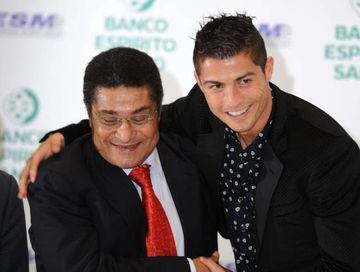 Two Portuguese footballing legends: Eusebio and Cristiano