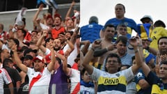 Hinchas de River Plate y Boca Juniors, dos de las más pasionales a nivel mundial.
