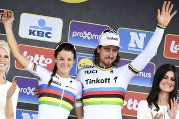 En 2016 se dio la casualidad de que tanto en la prueba masculina como en la femenina, los vencedores, la británica Elizabeth Armitstead y el eslovaco Peter Sagan, vestían el maillot de campeones del mundo. Fue el colofón perfecto para celebrar la 100ª edición del Tour de Flandes.