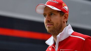 Sebastian Vettel en Silverstone