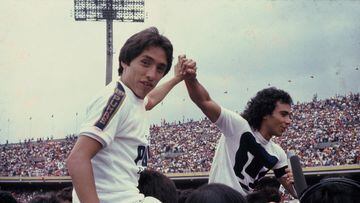 Manuel Negrete y Hugo Sánchez, 1981.