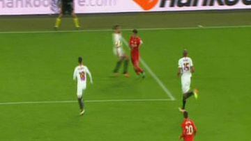 Referee Jonas Eriksson misses two first-half Liverpool penalties
