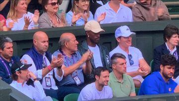 Miami Heat star Jimmy Butler was in attendance for Carlos Alcaraz’s quarterfinal victory over Holger Rune at Wimbledon on Wednesday afternoon.