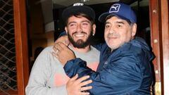 Maradona con su hijo Diego 