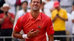 El serbio Novak Djokovic celebra su 23º Grand Slam tras ganar al noruego Casper Ruud por 7-6 (1), 6-3 y 7-5.