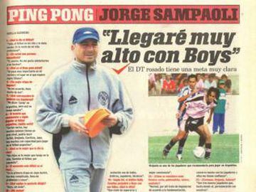 Después de su mal paso por Juan Aurich, Sampaoli llegó al mando de Sport Boys durante el segundo semestre de 2002 y todo el 2003. Sus números como DT del 'SBA' fueron 59 partidos, donde ganó 23, perdió 18 e igualó 18.
