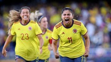 Catalina Usme en un partido de la Selección Colombia Femenina (Oficial / Alcaldía de Cali).