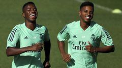 Vinicius y Rodrygo, jugadores del Real Madrid