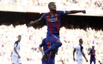 Rafinha celebrated his return to the starting line-up with a first-half brace