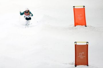 Australia's Madii Himbury during the Freestyle Skiing Ladies' Moguls Final