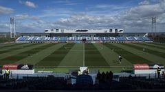 MADRID, SPAIN - MARCH 08:  General view of Estadio Alfredo Di Stefano before the UEFA Youth League Quarter Finals match between Real Madrid CF and SL Benfica on March 8, 2016 in Madrid, Spain.  (Photo by Gonzalo Arroyo Moreno/Getty Images)
 distefano pano
