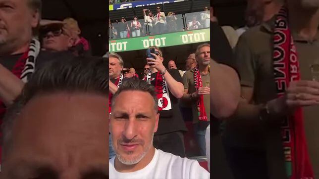 Vídeo: ‘Chaco’ Giménez no aguantó las lágrimas al ver a Santiago campeón con el Feyenoord