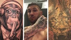 Los tatuajes más grandes y más raros de los futbolistas: Neymar, Sané, Icardi...