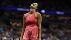 Aryna Sabalenka, tras creer que había ganado su partido contra Madison Keys en el US Open.