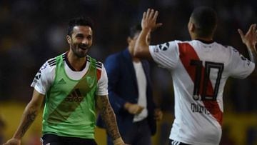 El argentino y el colombiano visitieron juntos la camiseta de River Plate en 34 partidos.