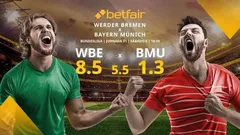 SV Werder Bremen vs. FC Bayern de Múnich: alineaciones, horario, TV, estadísticas y pronósticos