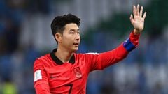 Son Heung-min, with South Korea.
