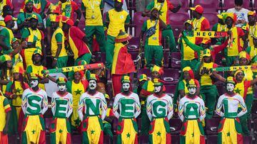 Fans of Senegal prior to the FIFA World Cup Qatar 2022, Group A match between Ecuador and Senegal at Khalifa International Stadium on November 29, 2022 in Doha, Qatar. (Photo by Baptiste Fernandez/Icon Sport via Getty Images)