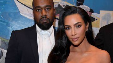 Kanye West y Kim Kardashian West en el cumplea&ntilde;os 50 de Diddy, presentado por Ciroc Vodka en Los Angeles, California. Diciembre 14, 2019.