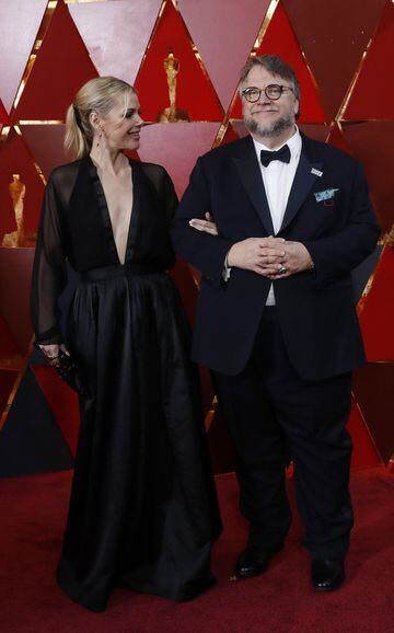 Guillermo del Toro en la alfombra roja de los Premios Oscar 2018