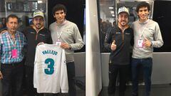 Jes&uacute;s Vallejo regal&oacute; su camiseta a Fernando Alonso en Montmel&oacute;
