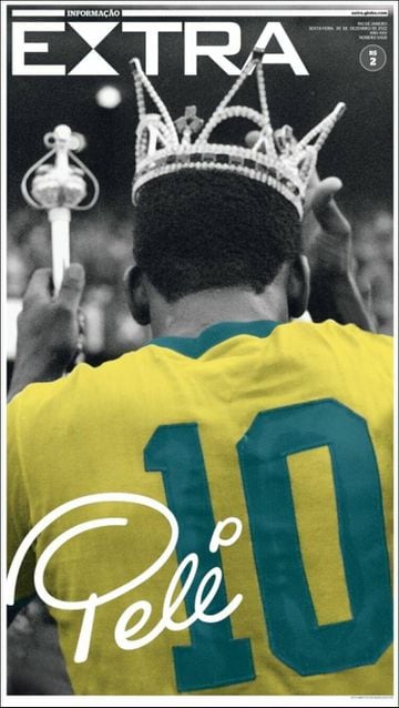 Tributes to Pelé on the front pages of the world