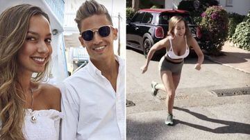 Marcos Llorente: el divertido ejercicio con el que entrena a su novia. Foto: Instagram