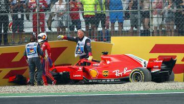 F1: Vettel crash sees Hamilton retake championship lead