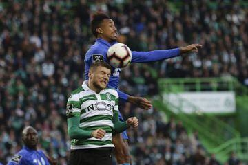 FC Porto defender Militão in action against Sporting