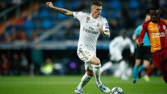 Toni Kroos, player of Real Madrid from Germany, during the UEFA Champions League football match played between Real Madrid and Galatasaray at Santiago Bernabeu stadium on November 06, 2019, in Madrid, Spain.   06/11/2019 ONLY FOR USE IN SPAIN