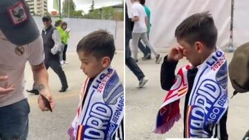 El vídeo que todo madridista debe ver: esto le pasa a este niño en su primera vez en el Bernabéu