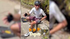 El ciclista colombiano sufrió una caída en uno de sus entrenamientos por las carreteras colombiana.