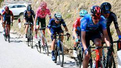 Einer Rubio durante la tercera etapa del Tour de Los Alpes.