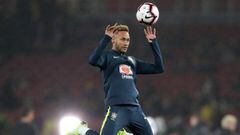 Soccer Football - International Friendly - Brazil v Uruguay - Emirates Stadium, London, Britain - November 16, 2018  Brazil&#039;s Neymar during the warm up before the match   Action Images via Reuters/Peter Cziborra     TPX IMAGES OF THE DAY