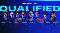 Ocho clasificados a las ATP Finals de Turín 2023.