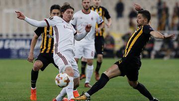 AEK Atenas 0-0 Milan: Zapata, suplente y Milan sigue líder
