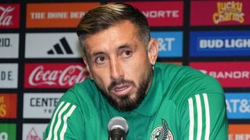 Sep 20, 2022; Carson, CA, USA; Mexican National Team midfielder Hector Herrera during media day at Dignity Health Sports Park. Mandatory Credit: Kirby Lee-USA TODAY Sports
