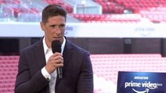 Fernando Torres contesta durante la rueda de prensa virtual del documental &#039;El &Uacute;ltimo S&iacute;mbolo&#039; en el Wanda Metropolitano.