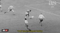 El famoso gol del joven Pelé en la final del  mundial de Suecia 58.