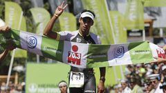 Pucon, 15 de enero 2017. 
 El Triatleta nacional, Felipe Barraza, obtiene el segundo lugar del Ironman 70.3 de pucon.
 Javier Torres/Photosport.