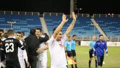 Olivera tras un partido en la liga de Bahrein.